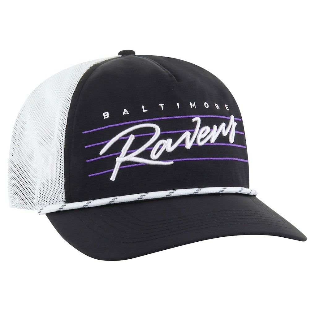 Baltimore Ravens 47 brand '47 Downburst Relaxed Hitch Trucker Adjustable Hat