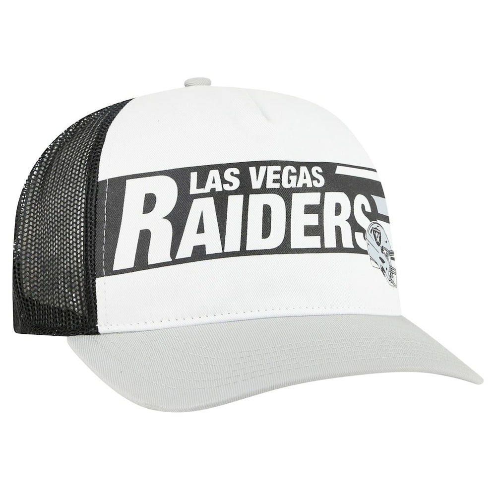 Las Vegas Raiders 47 brand '47 Stack Line Hitch Trucker Adjustable Hat