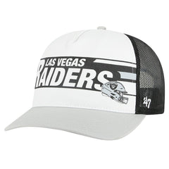 Las Vegas Raiders 47 brand '47 Stack Line Hitch Trucker Adjustable Hat