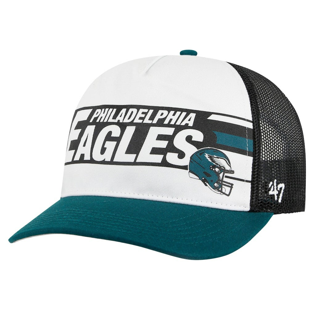 Philadelphia Eagles 47 brand '47 Stack Line Hitch Trucker Adjustable Hat