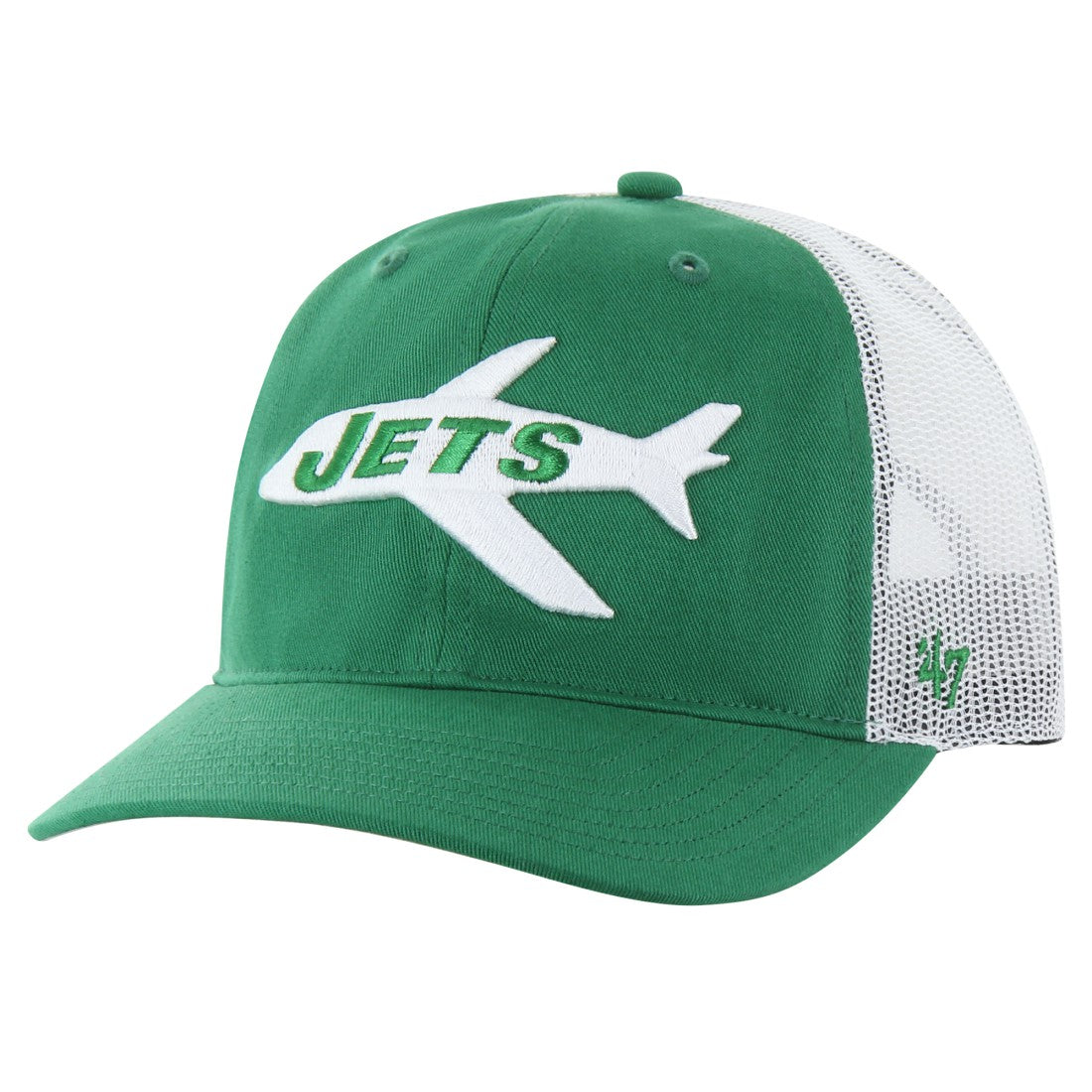 New York Jets 47 brand '47 Team Unstructured Trucker Adjustable Hat