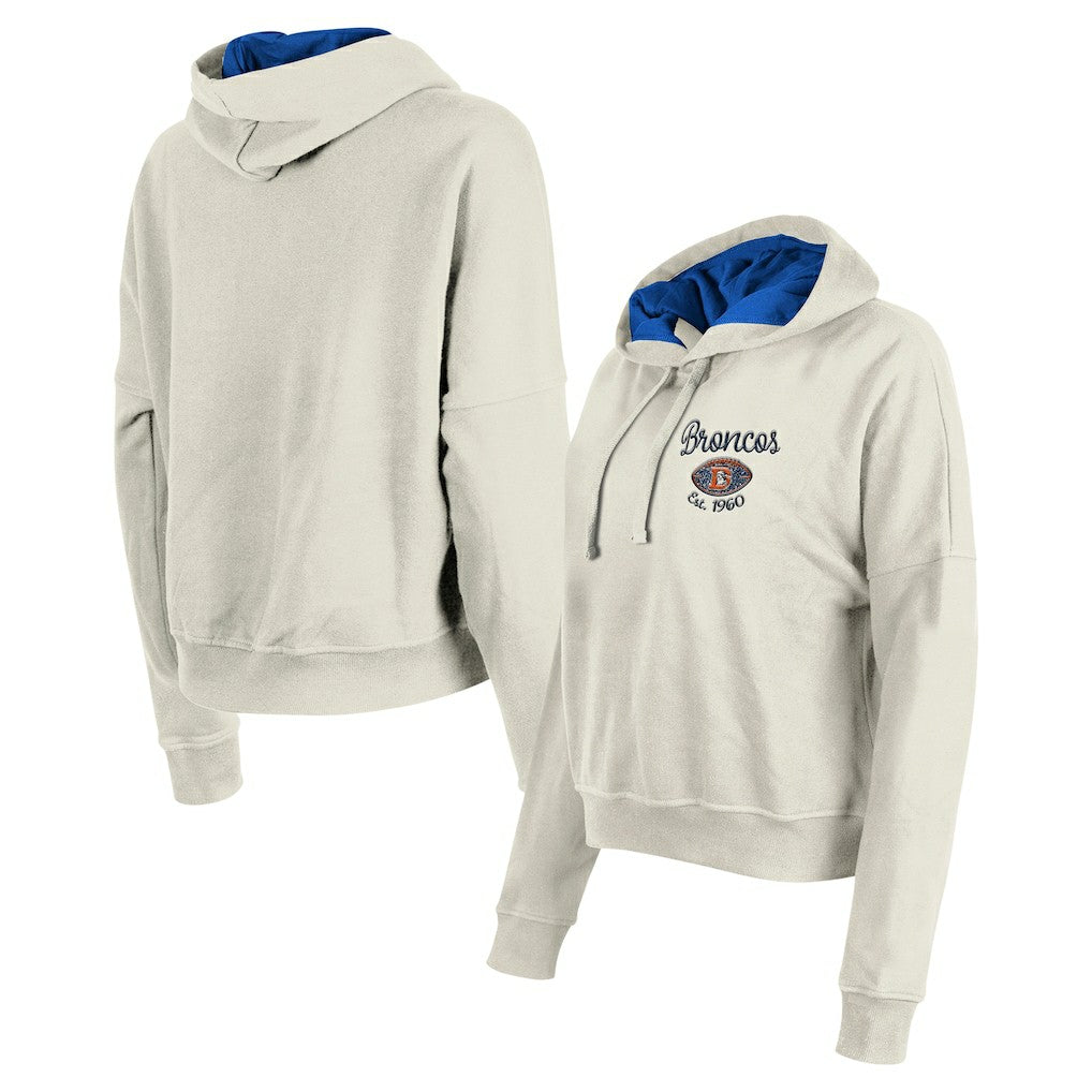 Denver Broncos New Era Women's 3rd Down Historic Pullover Hoodie