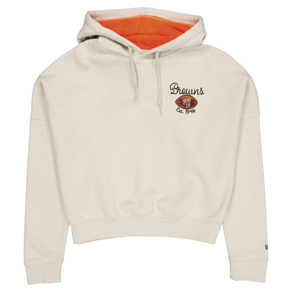 Cleveland Browns New Era Women's 3rd Down Historic Pullover Hoodie