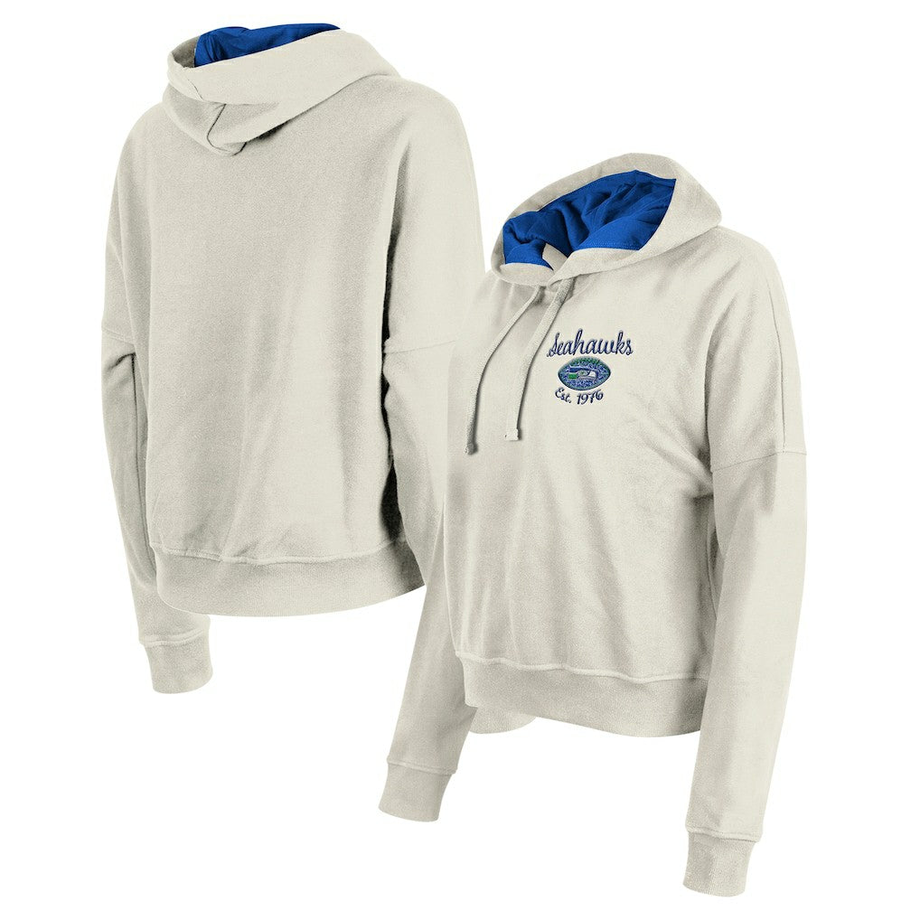 Seattle Seahawks New Era Women's 3rd Down Historic Pullover Hoodie