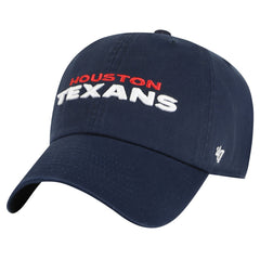 Houston Texans 47 brand '47 Clean Up Team Script Adjustable Hat