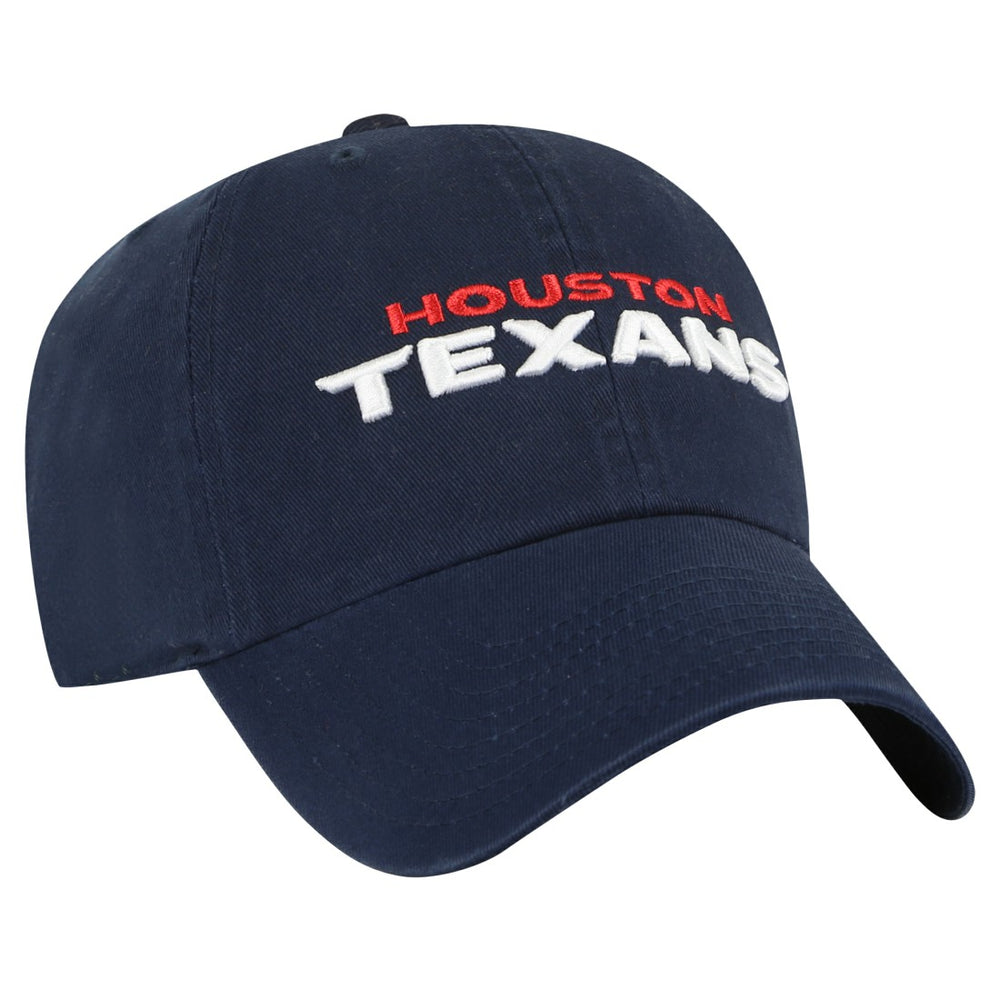 Houston Texans 47 brand '47 Clean Up Team Script Adjustable Hat