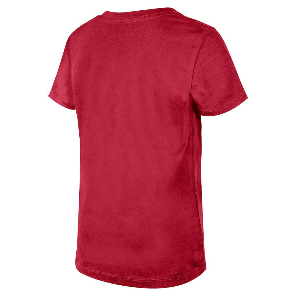 Arizona Cardinals New Era Girls Youth Flip Sequin V-Neck T-Shirt
