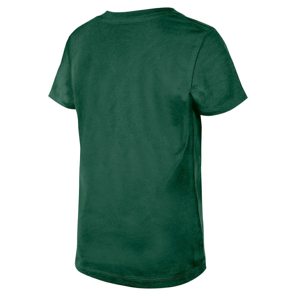 New York Jets New Era Girls Youth Flip Sequin V-Neck T-Shirt
