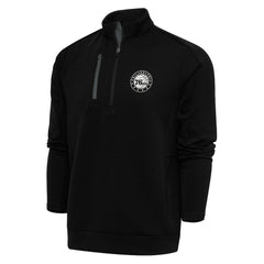 Philadelphia 76ers Antigua Metallic Logo Generation Quarter-Zip Pullover Top Discount