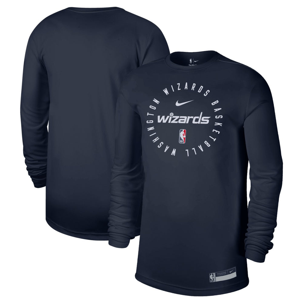 Washington Wizards 2024/25 Legend On-Court Practice Long Sleeve T-Shirt New