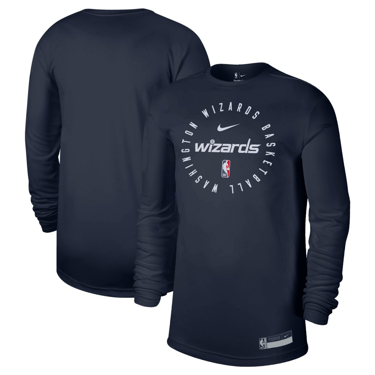 Washington Wizards 2024/25 Legend On-Court Practice Long Sleeve T-Shirt New