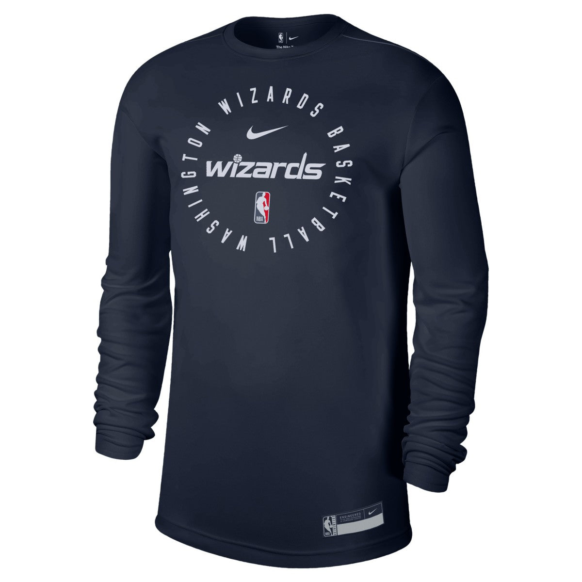 Washington Wizards 2024/25 Legend On-Court Practice Long Sleeve T-Shirt New