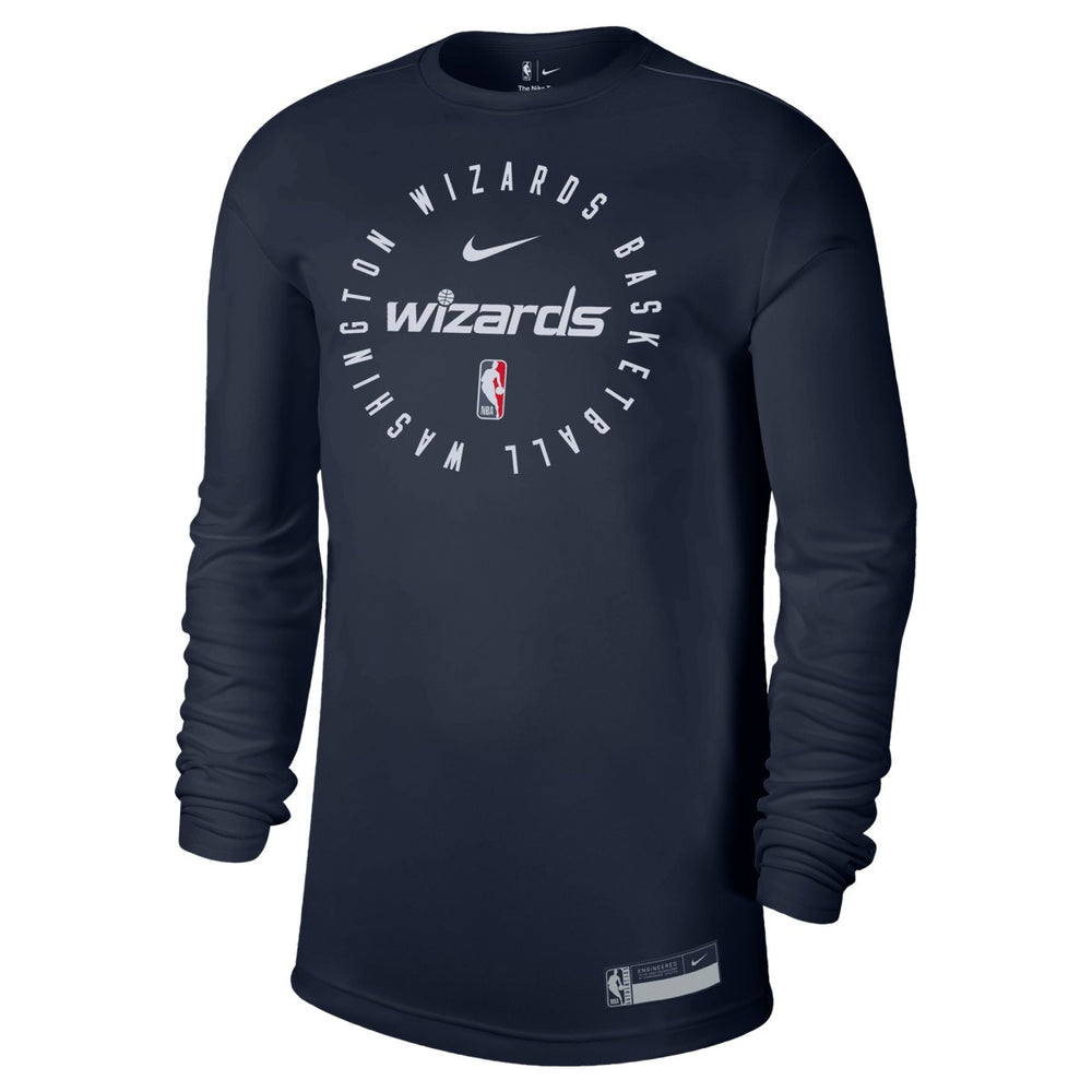 Washington Wizards 2024/25 Legend On-Court Practice Long Sleeve T-Shirt New