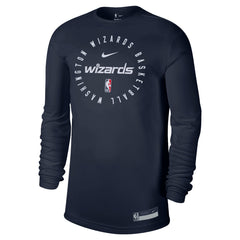 Washington Wizards 2024/25 Legend On-Court Practice Long Sleeve T-Shirt New