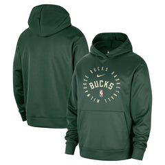 Milwaukee Bucks 2024/25 Spotlight On-Court Practice Performance Pullover Hoodie New