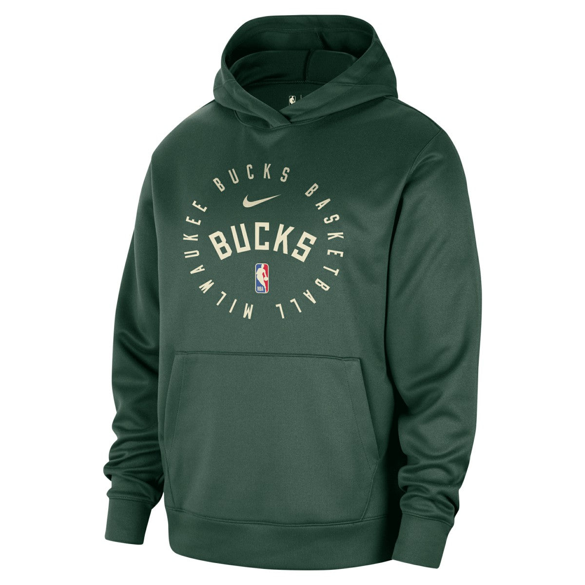 Milwaukee Bucks 2024/25 Spotlight On-Court Practice Performance Pullover Hoodie New