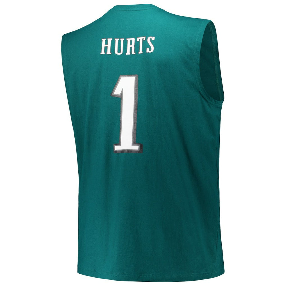 Philadelphia Eagles Fanatics Jalen Hurts  Big & Tall Muscle Tank Top