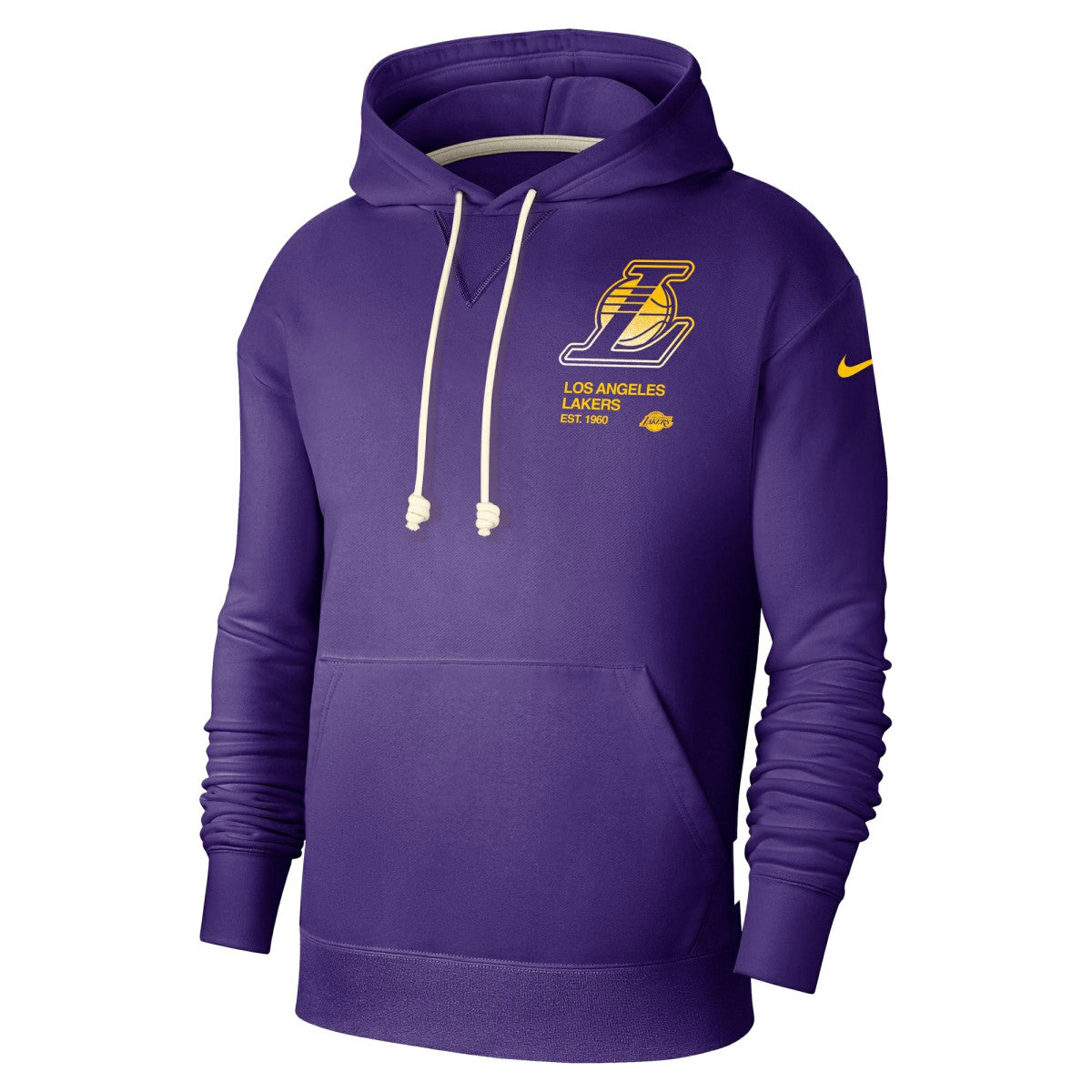 Los Angeles Lakers Courtside Standard Issue Premium Performance Pullover Hoodie For Sale
