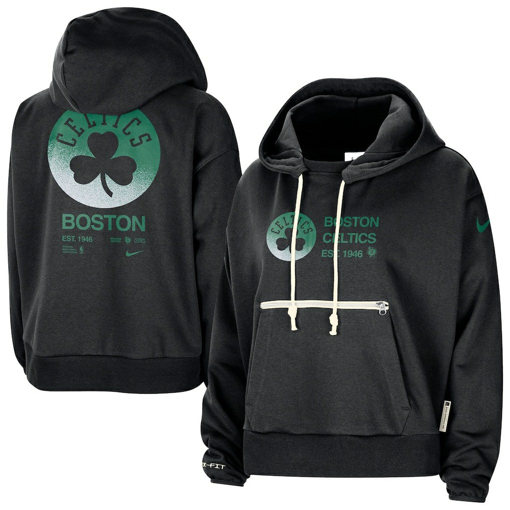 Boston Celtics Women's Courtside Standard Issue Performance Pullover Hoodie For Sale
