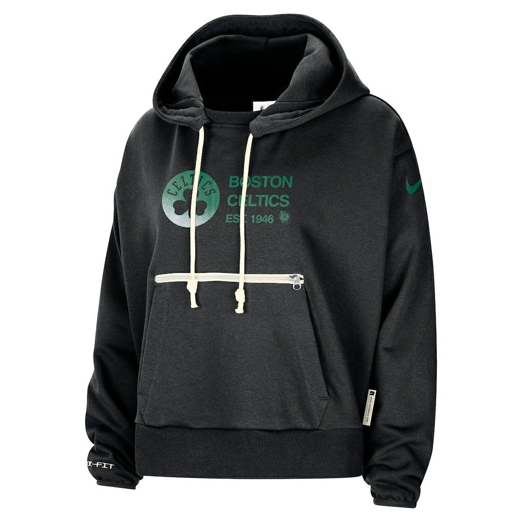 Boston Celtics Women's Courtside Standard Issue Performance Pullover Hoodie For Sale