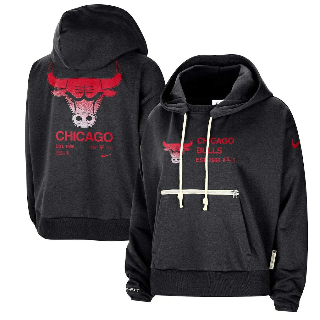 Chicago Bulls Women's Courtside Standard Issue Performance Pullover Hoodie Online