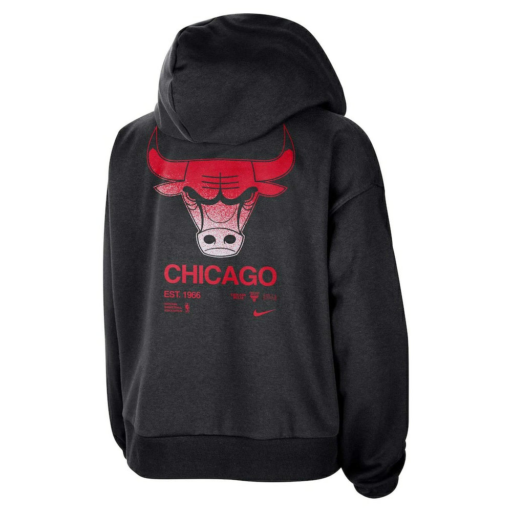 Chicago Bulls Women's Courtside Standard Issue Performance Pullover Hoodie Online