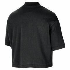 Los Angeles Lakers Women's Courtside Mock Neck Loose Fit Cropped T-Shirt Online