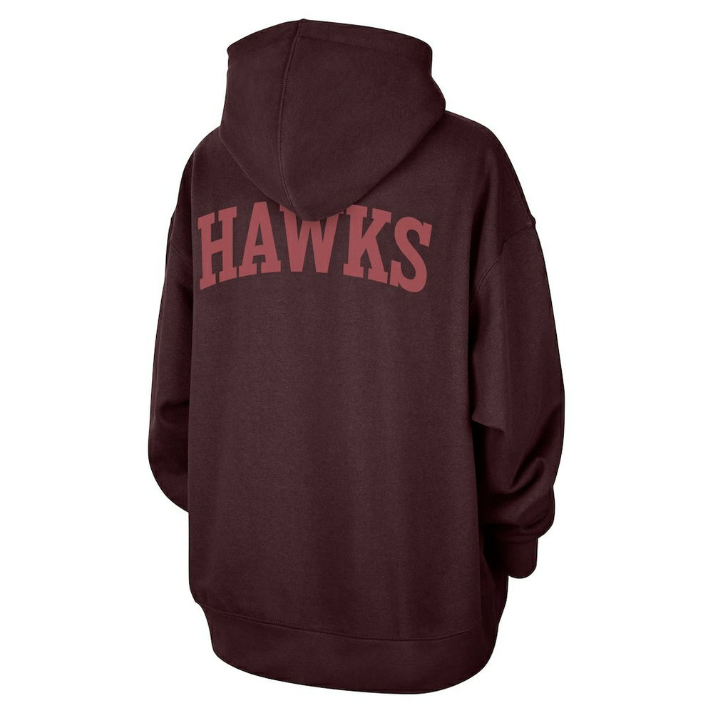 Atlanta Hawks Jordan Brand Women's Courtside Statement Edition Oversize Pullover Hoodie On Sale