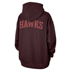 Atlanta Hawks Jordan Brand Women's Courtside Statement Edition Oversize Pullover Hoodie On Sale