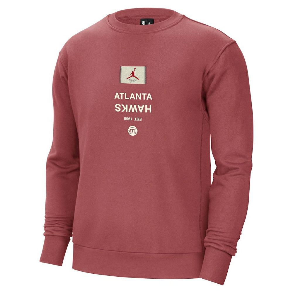Atlanta Hawks Jordan Brand Courtside Statement Edition Heavyweight Pullover Sweatshirt For Sale