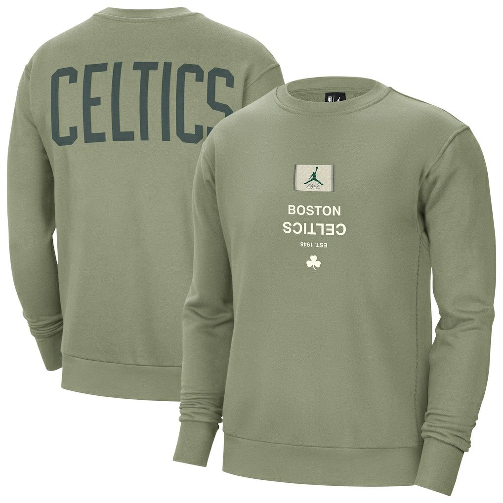 Boston Celtics Jordan Brand Courtside Statement Edition Heavyweight Pullover Sweatshirt For Sale