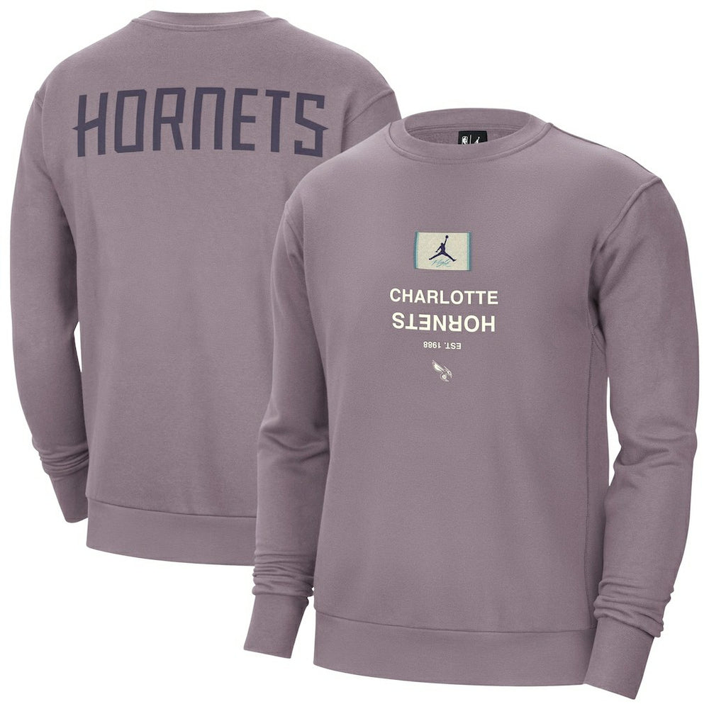 Charlotte Hornets Jordan Brand Courtside Statement Edition Heavyweight Pullover Sweatshirt Outlet