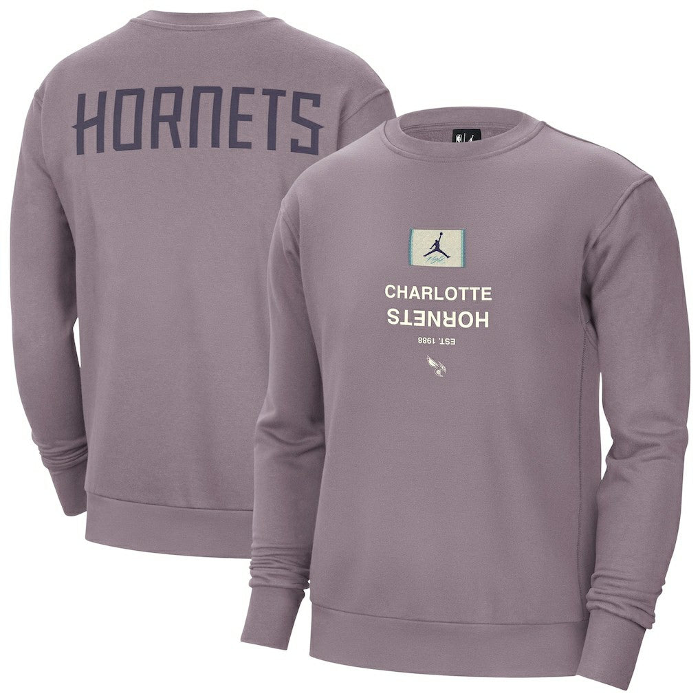 Charlotte Hornets Jordan Brand Courtside Statement Edition Heavyweight Pullover Sweatshirt Outlet