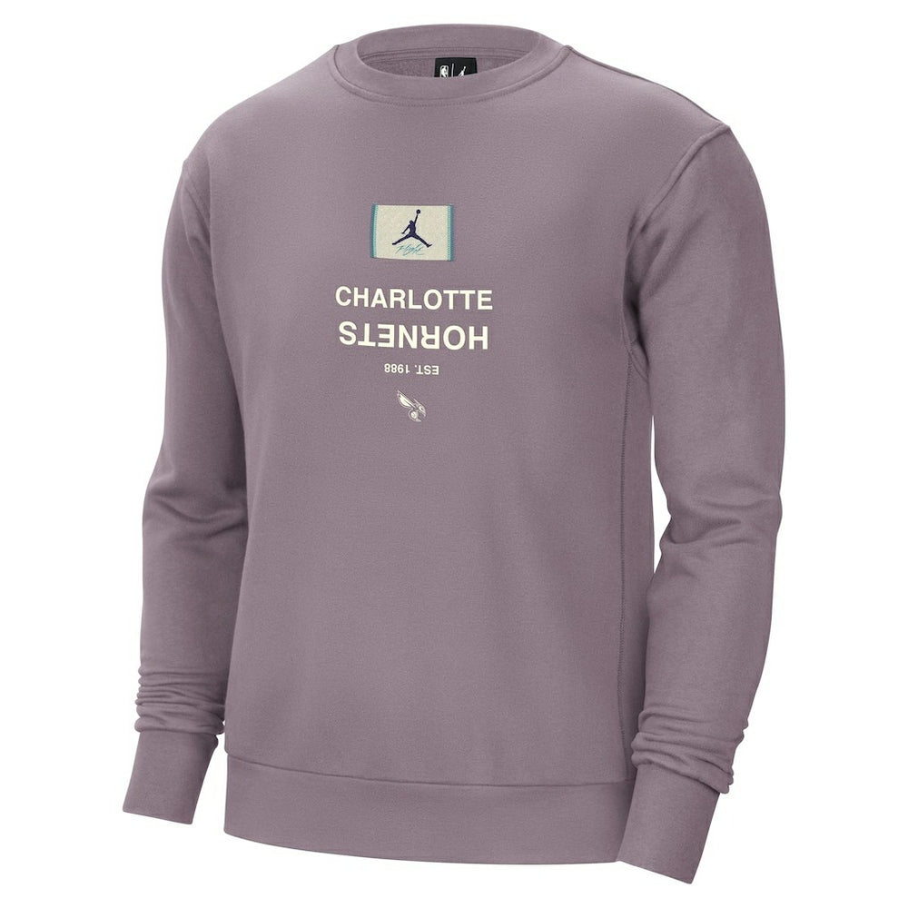 Charlotte Hornets Jordan Brand Courtside Statement Edition Heavyweight Pullover Sweatshirt Outlet