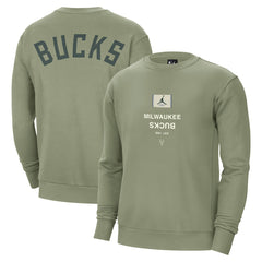 Milwaukee Bucks Jordan Brand Courtside Statement Edition Heavyweight Pullover Sweatshirt Discount