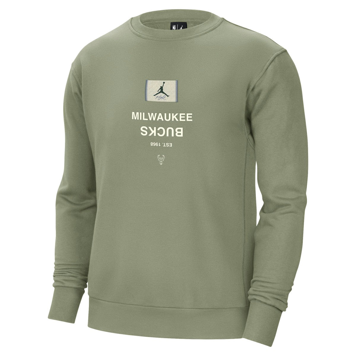 Milwaukee Bucks Jordan Brand Courtside Statement Edition Heavyweight Pullover Sweatshirt Discount