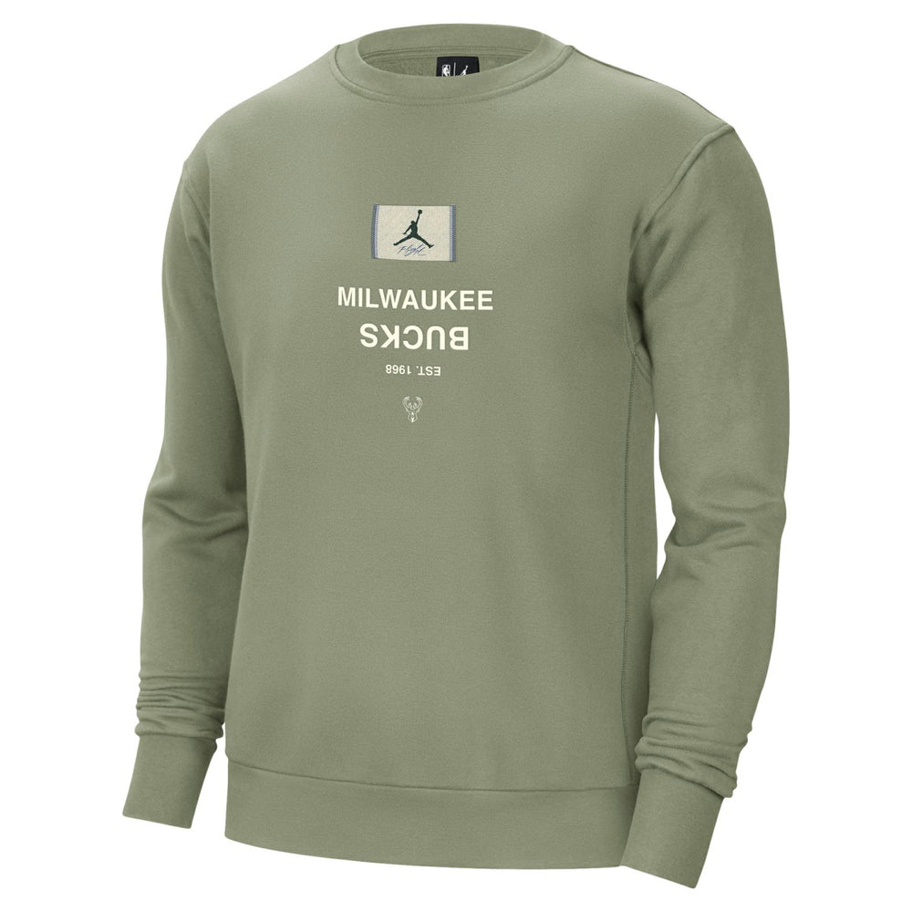 Milwaukee Bucks Jordan Brand Courtside Statement Edition Heavyweight Pullover Sweatshirt Discount
