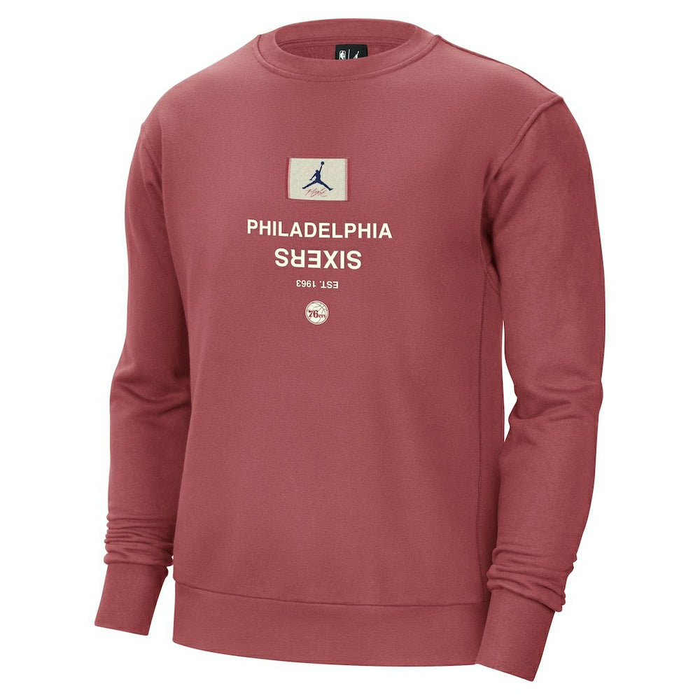 Philadelphia 76ers Jordan Brand Courtside Statement Edition Heavyweight Pullover Sweatshirt Discount