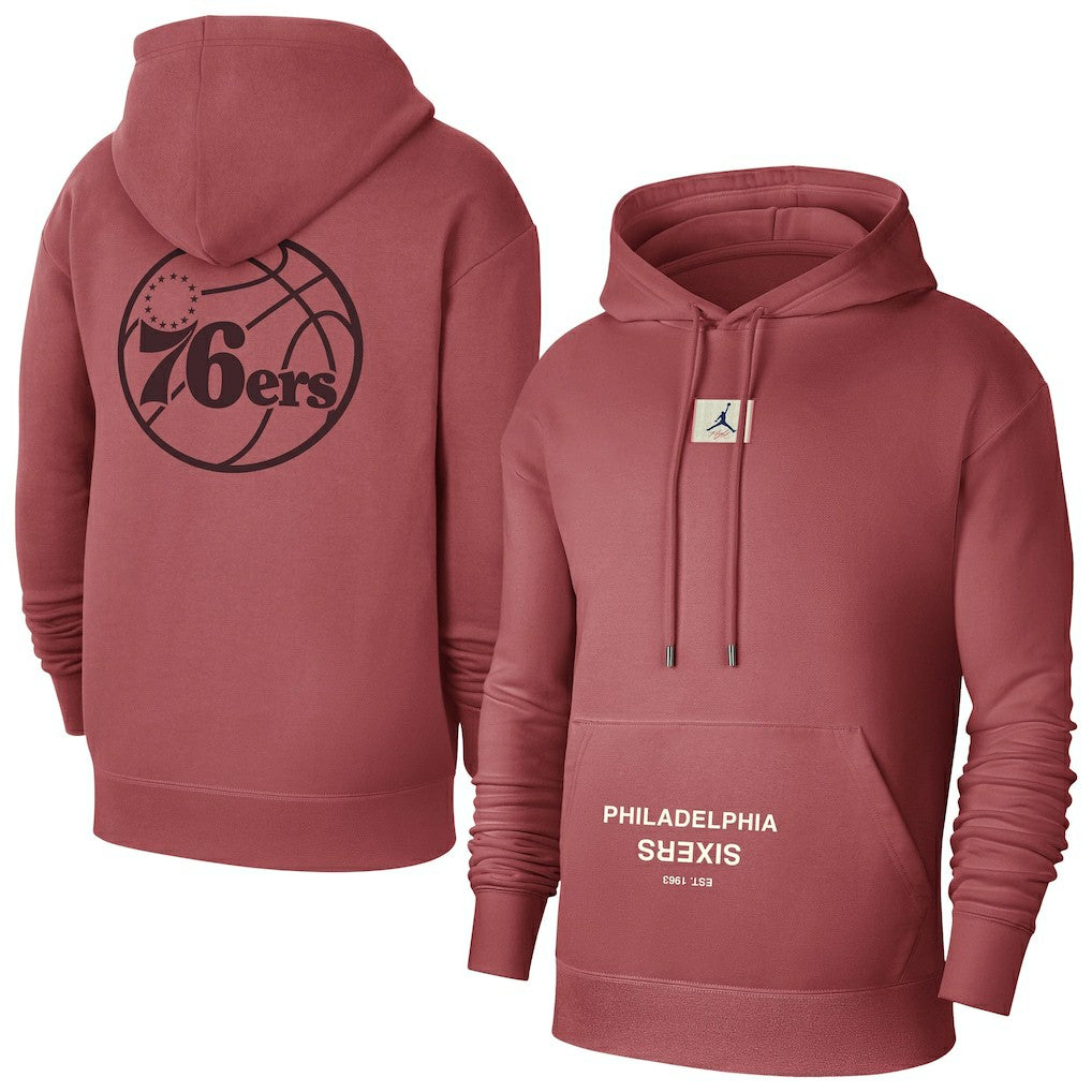 Philadelphia 76ers Jordan Brand Courtside Statement Edition Pullover Hoodie Discount