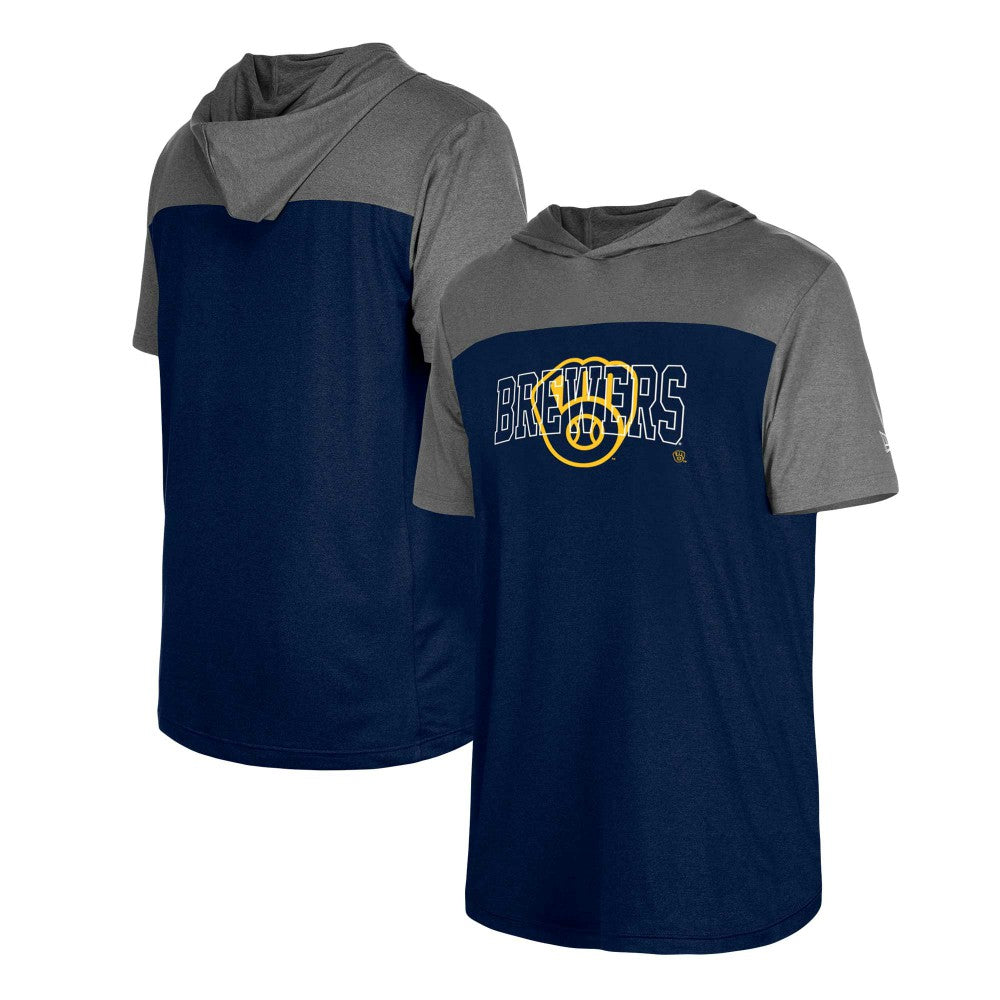 Milwaukee Brewers New Era Active Brushed Hoodie T-Shirt | MLB Near me