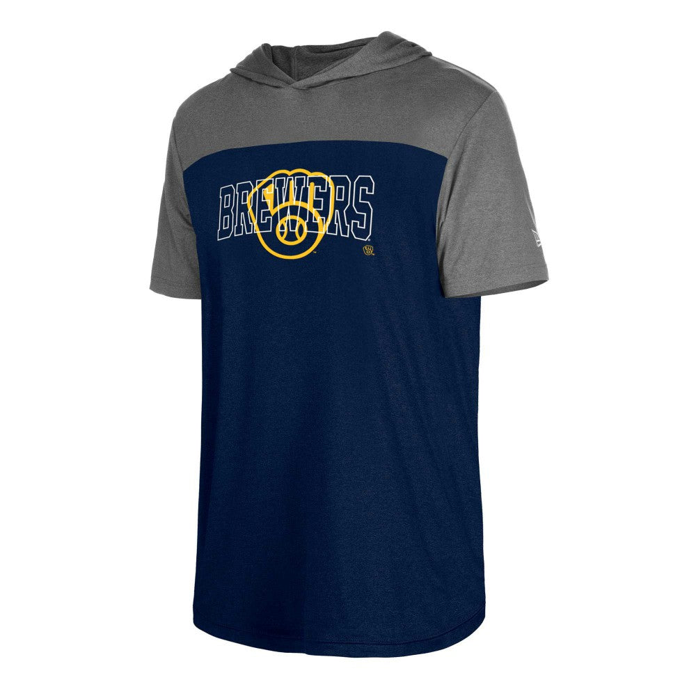 Milwaukee Brewers New Era Active Brushed Hoodie T-Shirt | MLB Near me