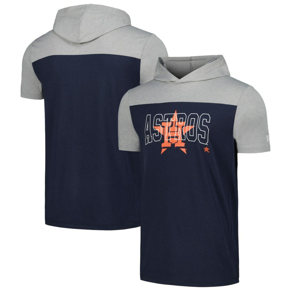 Houston Astros New Era Active Brushed Hoodie T-Shirt | MLB Sale