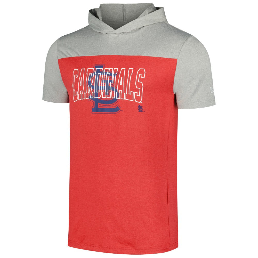 St. Louis Cardinals New Era Active Brushed Hoodie T-Shirt | MLB Outlet