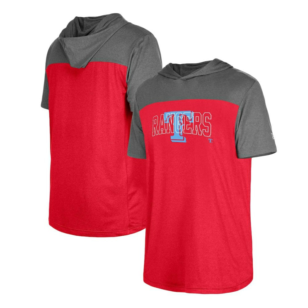 Texas Rangers New Era Active Brushed Hoodie T-Shirt | MLB Near me