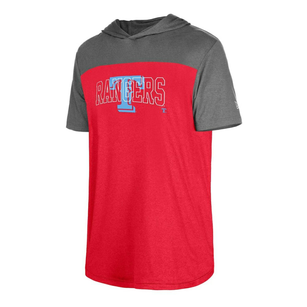 Texas Rangers New Era Active Brushed Hoodie T-Shirt | MLB Near me
