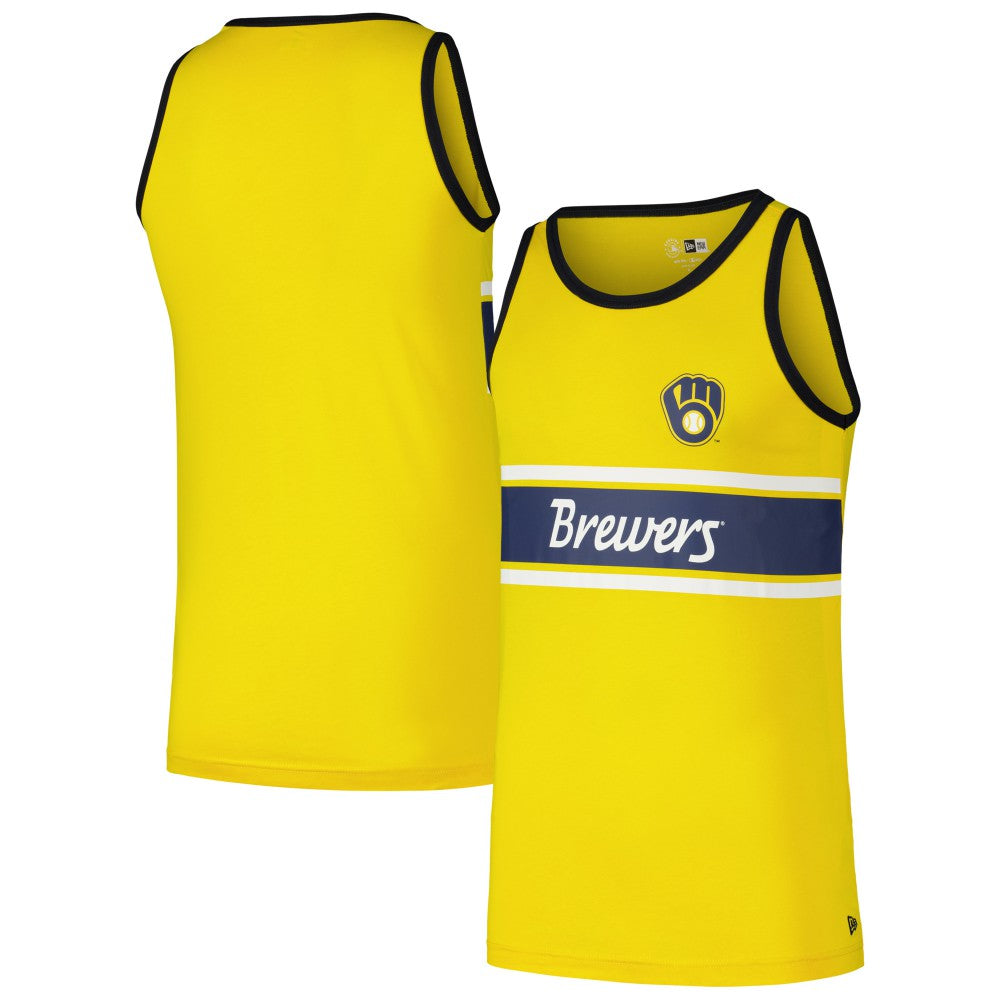 Milwaukee Brewers New Era Jersey Ringer Tank Top | MLB Online