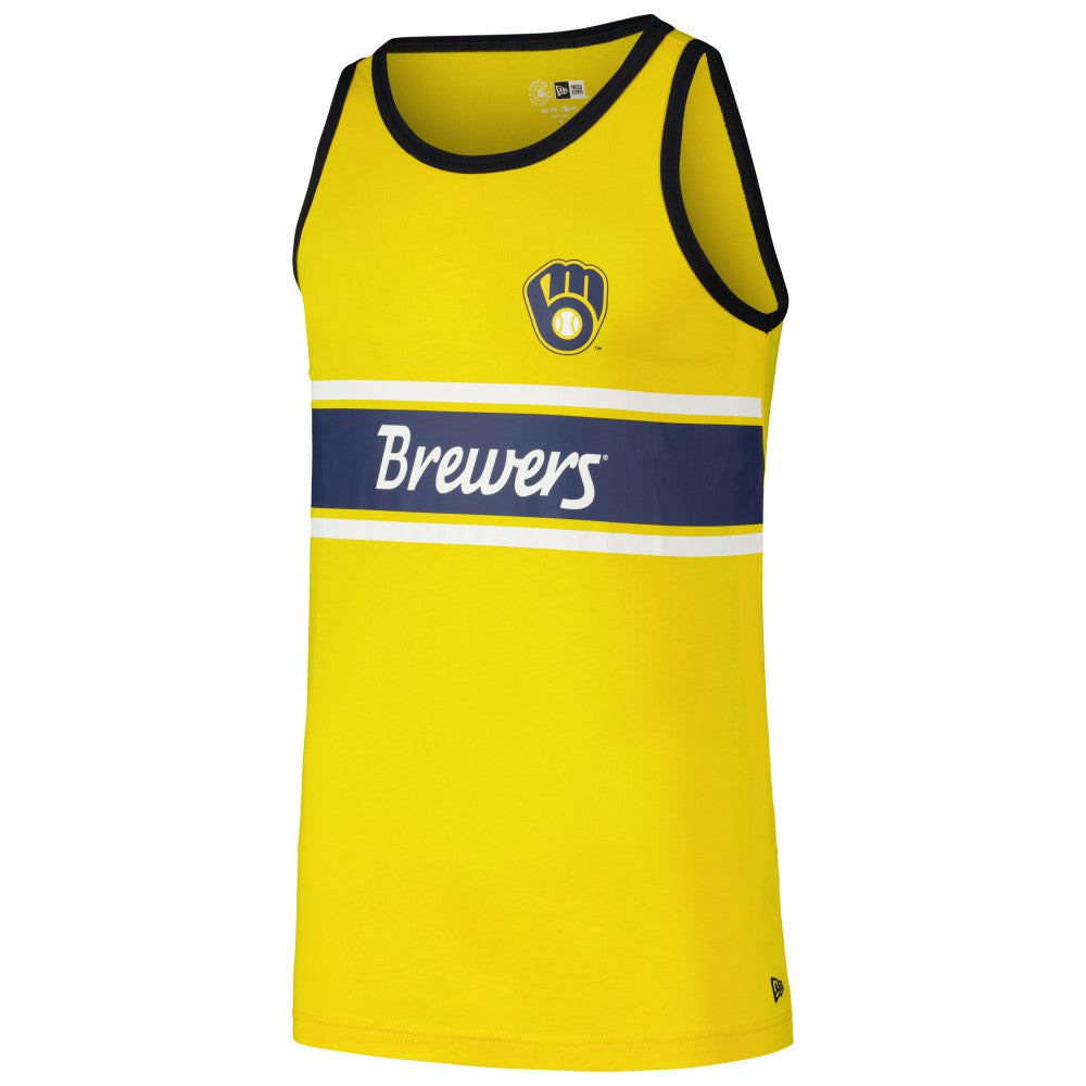 Milwaukee Brewers New Era Jersey Ringer Tank Top | MLB Online