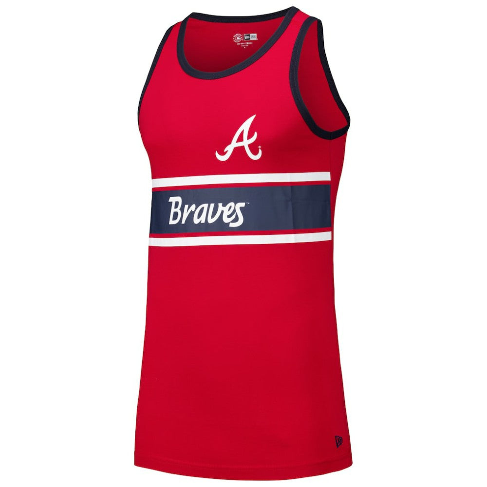Atlanta Braves New Era Jersey Ringer Tank Top | MLB On Sale