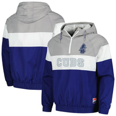 Chicago Cubs New Era Ripstop Raglan Quarter-Zip Hoodie Windbreaker Jacket | MLB Sale
