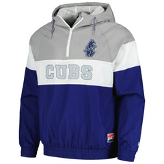 Chicago Cubs New Era Ripstop Raglan Quarter-Zip Hoodie Windbreaker Jacket | MLB Sale